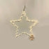 White Wire LED Star <br> 40cm Hanging Decoration